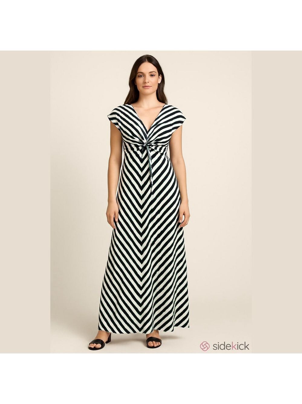 Merona Light Blue Green Maxi T Shirt Dress Medium